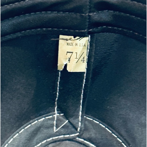 🌟HP🌟VTG 1960s Stetson Khaki Fabric Water Repellent Fedora USA 7 1/4 - Picture 8 of 14